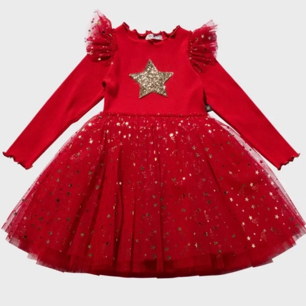Petite Hailey Newborn Red Tutu Dress